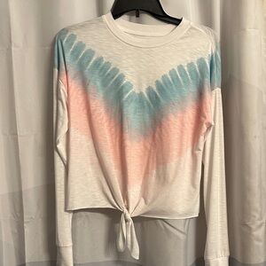 Women's Tie-Dye Long Sleeve Top